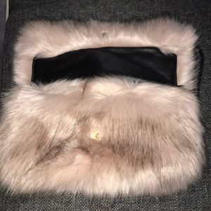 Furry Forever 21  Clutch Bag
